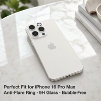 Protection d'objectif d'appareil photo en verre trempé 2.5D 9H anti-rayures OEM 2026 pour iPhone 11-18 Pro Max en alliage d'aluminium ARAF