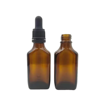 Prix d'usine – Flacon compte-gouttes en verre ambré de 15 ml et 30 ml pour huiles essentielles, sérum de soin et gouttes pour les yeux, avec sérigraphie