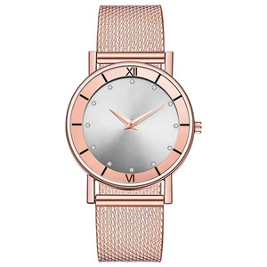 Reloj de Cuarzo MK01 de Último Diseño para Mujer, Caja de Aleación, Correa de Acero Inoxidable, Esfera de Cristal con Acabado en Oro de <span class=keywords><strong>22K</strong></span>, Estilo Ejecutivo, Nuevo Modelo - Product Image 5