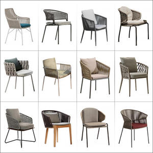 Cross-border Outdoor Table Chair Set <b>Waterproof</b> <b>Sunscreen</b> Anti-Corrosion Rattan Backrest Garden Furniture for Courtyard Balcony - Product Image 1