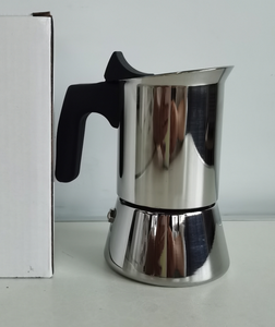 Cafetera <span class=keywords><strong>Moka</strong></span> de 200/300 ml para Estufa, Cafetera Italiana Ecológica, Duradera, de Acero Inoxidable, Cafetera Espresso Portátil para Viajes - Product Image 5