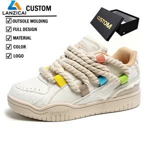 Vente directe fabricants de chaussures : Chaussures de sport décontractées pour hommes, basses, blanches, personnalisables, et chaussures de skate pour hommes sur mesure. - Product Image 1