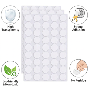Círculos Adhesivos Transparentes de Calidad Premium, Estándar de Exportación, Venta al por Mayor para Ferreterías, Puntos Nano de Doble Cara para Tiendas de Manualidades - Product Image 6