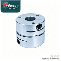 Accouplement flexible à soufflet en acier conforme RoHS, haute rigidité torsionnelle, haute vitesse (2000 tr/min) pour servomoteur d'automatisation