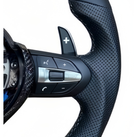 Volant en cuir personnalisé pour BMW F30 F32 F10 F15 F20 F22 F25 F35 F36, forme D, sport, amélioration