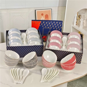 จานชามเซรามิกเคลือบทองรักษ์โลกสำหรับเป็นของขวัญ - Product Image 1