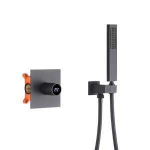 Pre-embedded Concealed Light Luxury Electroplated Copper Wall Mount Shower <b>Set</b> Rain <b>Spray</b> Hotel Guesthouse FL-20211 - Product Image 1
