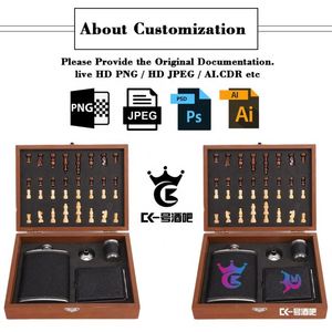 ขวดเหล็กสแตนเลส Xdh722 ปรับแต่งโลโก้ได้ ของขวัญส่งเสริมการขาย ขวดเหล้าวิสกี้ขนาด 6 ออนซ์ หุ้มหนัง PU พร้อมชุดกรวย - Product Image 2