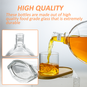 750 मिलीलीटर थोक फ्लैट आकार कांच की शराब की बोतलें गिइन व्हिस्की वोदका टेकीला - Product Image 4