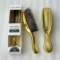 Nouvelle brosse démêlante à plat en or rose avec picots et peigne massant pour cheveux, en promotion
