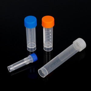 Disposable <b>Plastic</b> Centrifuge <b>Tubes</b> With Caps Pointed Bottom For Lab Hospital School Use - Product Image 2