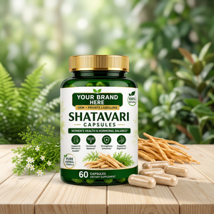 Capsules végétaliennes de Shatavari, 60 unités, complément alimentaire à base de plantes pour femmes et enfants, soutien immunitaire naturel et croissance des cheveux, complément alimentaire - Product Image 1