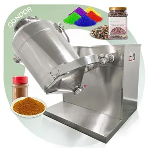 Máquina química rotativa, licuadora de laboratorio multidirección, detergente de pigmento 3D, Gmp, mezclador de polvo de aditivos alimentarios secos para