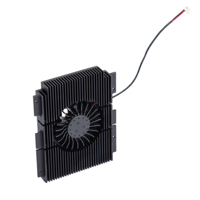Aktif Soğutucu Soğutma Modülü Fansink Mini PC Güç Kaynağı Sunucusu CPU Termal Çözümü için Fanlı Alüminyum Ekstrüzyon Soğutucu