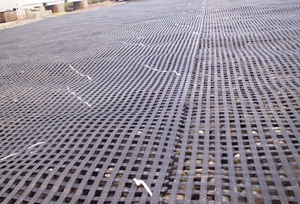 Cường độ cao Bazan/<span class=keywords><strong>Polyester</strong></span> sợi thủy tinh geogrids với 50kn/M độ bền kéo Bảo hành 2 năm cho các dự án vỉa hè - Product Image 6