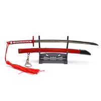 Épée miniature en métal Akame Ga KILL-WHITE FOX Murasame, personnage d'anime restauré à l'échelle 1:6, porte-clés fabriqué en Chine