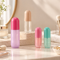 Flacon pulvérisateur cosmétique en plastique PET, multicolores, rechargeable, pour soins de la peau, maquillage, emballage de produits de soins personnels