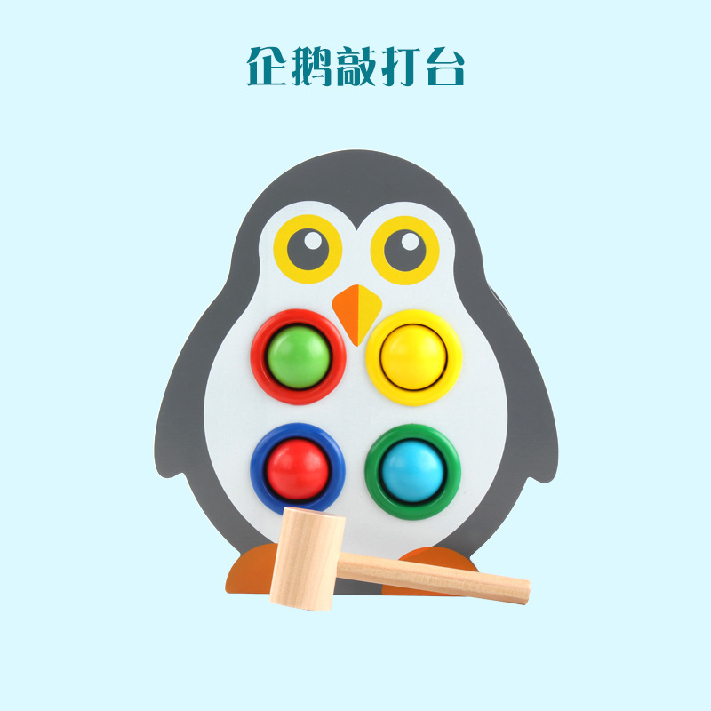 Penguin Playing Table Tennis