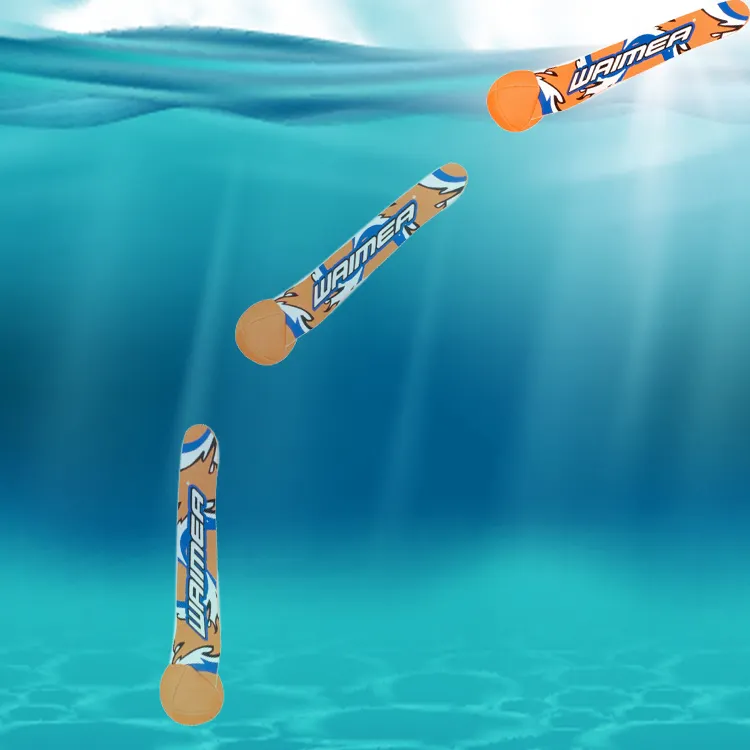2024 Soft Swimming Pool Games Toys Diving Ring Stick Streamer Set Neoprene Diving Toy Streamer