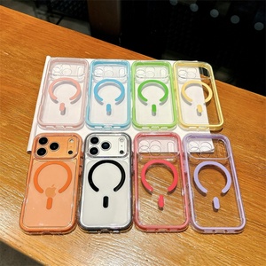 เคสโทรศัพท์ใสแบบไร้สาย TPU PC สำหรับ iPhone 17 Pro Max เคสกันกระแทกแบบแม่เหล็กสำหรับ iPhone 12 13 14 15 16 17 - Product Image 1