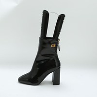 Usine 12.5 pouces en plastique dur botte Shaper chaussure arbre avec poignée-une paire (noir) étagère à chaussures botte arbre Shapers