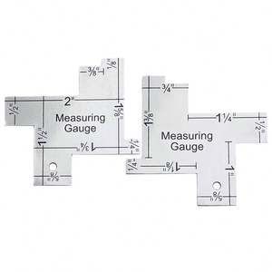 Regla de espesor de costura de retazos de diseño de sastre de ropa especial de metal - Product Image 4