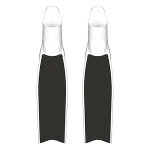 Freediving and Spearfishing fins blade made of carbon fiber sheet carbon fiber long flippers long fins