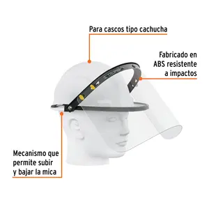 Adaptateur de protection faciale BOX 5 pour casque, TRUPER - Product Image 2