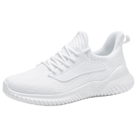 Chaussures de sport décontractées à plateforme à lacets pour couple, respirantes en maille, amortissantes, antidérapantes, design intemporel, pour hommes - Meilleures ventes