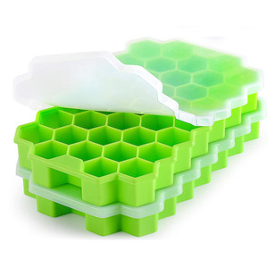 Bandeja de silicona ecológica para cubitos de hielo de fábrica, mini máquina para hacer helados - Herramienta de cocina reutilizable, no tóxica, para congelar, color personalizado - Product Image 6