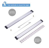 Lumière à détecteur de mouvement LED pour cuisine, armoire, placard, éclairage intérieur PIR, conception d'éclairage et de circuit, DC 12V 12/2