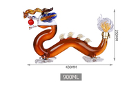 Bouteille de whisky en verre avec motif Animal, bouteille de liqueur personnalisée en forme de Dragon de 900ml