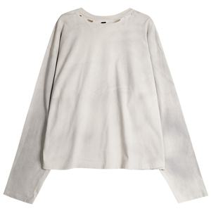 เสื้อยืดแขนยาวผู้ชาย TKAN492 แฟชั่นสตรีทแวร์ พิมพ์ลายวินเทจ ทำสีซีด 100% ผ้าฝ้าย เสื้อยืดลำลองแบบสั่งทำพิเศษสำหรับผู้ชาย - Product Image 3