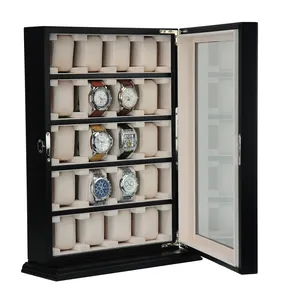 用于 20 个手表的大型壁挂式手表储物柜