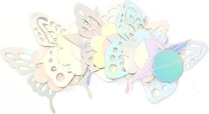 <span class=keywords><strong>Guirlande</strong></span> décorative papillon irisé pour fête d'anniversaire, baby shower, enterrement de vie de jeune <span class=keywords><strong>fille</strong></span>, bannière suspendue holographique - Product Image 3