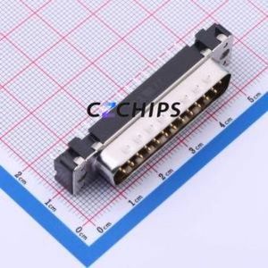 9653616712 D-Sub/VGA Connector Through hole Component (THT) Connector Male 25P 2 6.5A - Product Image 1