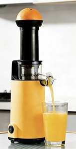 Mini presse-agrumes vertical WJE C1B, goulotte d'alimentation large de 45 mm, technologie d'extrusion spirale, 120 W pour jus de légumes et de fruits - Product Image 4