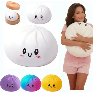<b>Jumbo</b> Dumpling <b>Squishy</b> with Steamer Box, <b>Jumbo</b> Dumplings Stress Ball Giant Dumpling <b>Squishy</b> Toys for Kids and Adults - Product Image 2