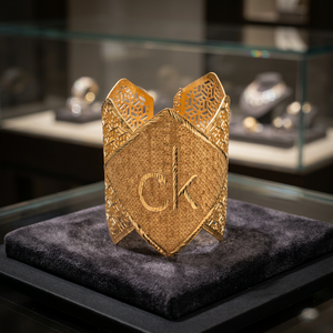 Bijoux de mode en gros de Dubaï Bracelets Kada de luxe pour femmes en plaqué or 14K 18K 24K, en laiton formant des bijoux remplis d'or Kada. - Product Image 4