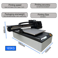 Impresora UV 3D Digital de Cama Plana 6090, la Más Reciente, con Cabezal XP600, para Impresión en Vidrio Flexible, Cerámica, Azulejos, Acrílico, Madera y Metal, con Impresora DTF