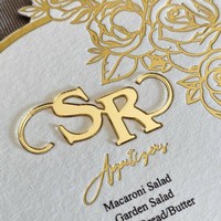 Invitations personnalisées en acrylique pour mariage et anniversaire, dorées miroir, gravées au laser, imprimées UV, forme papillon, style européen