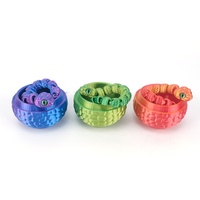 Jouet Serpent Articulé Imprimé en 3D avec Œuf de Dragon en PLA Soie, Serpent Flexible Anti-Stress, Cadeau Mystère, Boîte Mystère, Décoration