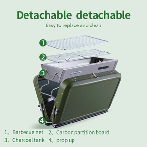 Outdoor Portable bar Bbq <strong>Grill</strong> Easily Assembled Folding <strong>Grill</strong> Camping Portable <strong>Charcoal</strong> Bbq <strong>Grill</strong> <strong>Mini</strong> - Product Image 3