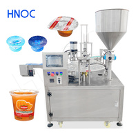 Machine de scellage entièrement automatique HNOC pour dosettes de café instantané, petite machine rotative de remplissage et de scellage pour cuillères à miel et K-Cup
