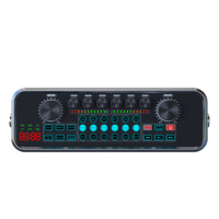 Haut-parleur de karaoké portable 2026 avec subwoofer, carte son, Bluetooth, pour scène, maison, KTV, avec deux microphones sans fil