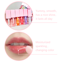 Huile à Lèvres Végétalienne à Vendre Chaude, Gloss Goût Fruité, Huile Repulpante Hydratante Longue Durée