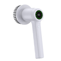 Outil de nettoyage de cuisine USB 5 en 1, brosse de nettoyage pour salle de bain, brosse rotative électrique pour le nettoyage