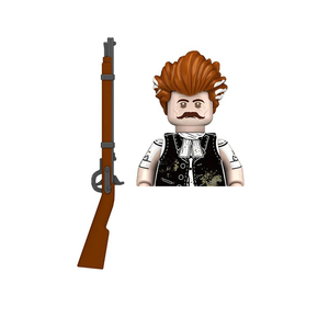 Figura de Juguete de Bloques de Construcción de Partículas Pequeñas de Arthur Morgan, el Tío Grande de <span class=keywords><strong>Red</strong></span> <span class=keywords><strong>Dead</strong></span> <span class=keywords><strong>Redemption</strong></span>, Estilo Vaquero del Oeste - Product Image 6