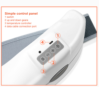 Mini Masseur Portable de Taille Rechargeable USB, Ceinture de Massage Abdominal 6 Modes, Chauffage Électrique, Voyage, Yoga, Pétrissage 3D, Minuterie