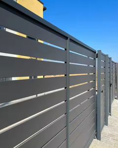 Listón de valla de pantalla de jardín de lujo de aluminio personalizado para balcones, hogar, bajo mantenimiento, enrejado al aire libre, presión natural - Product Image 3